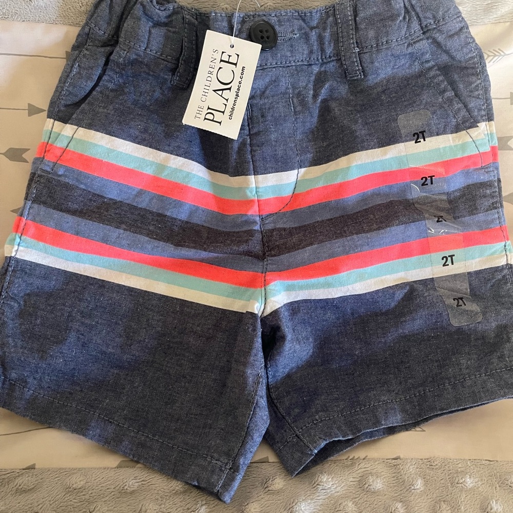 Striped dress shorts